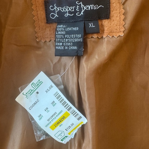 NWT Suede Military Jacket Rust Brown Blazer Coat XL - Picture 7 of 13